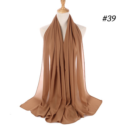 

Monochrome ethnic pearl chiffon bubble towel headband selling high quality Muslim women hijab scarf