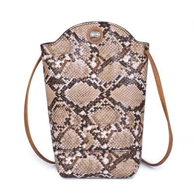 

Snake Print Shoulder Messenger Packs Leather Women Crossbody Phone Bags