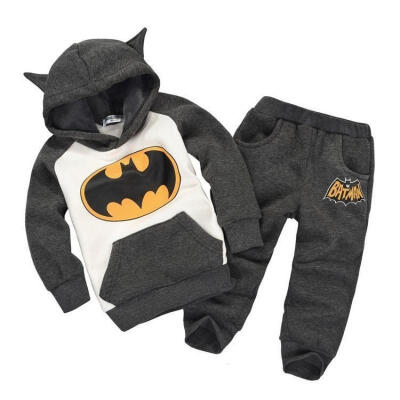 

Costume Kids Children Boys Girls Batman Top Hoodie SweatshirtPants Suit Outfits Set Clothes