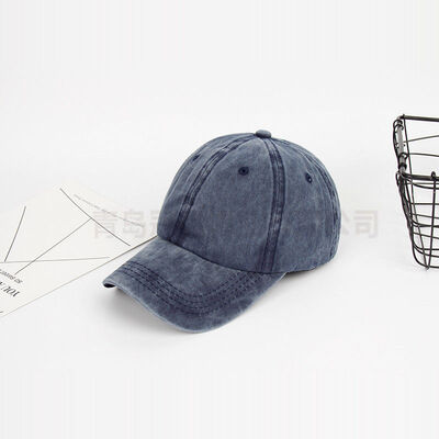 

SUNSIOM Denim Hat Baseball Cap Washed Style Plain Adjustable Blank Dad Caps Hats