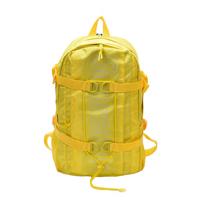 

Supreme off white outdoor athletic canvas sport bag fashion casual lightweight men women backpack student school bag girl boy