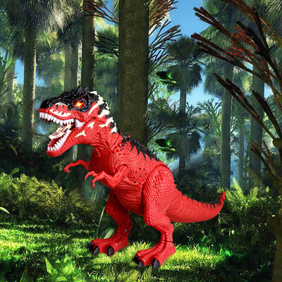 

YIWULAWalking Dragon Toy Electric Roaring Triceratops Dinosaur Glowing And Music Gift