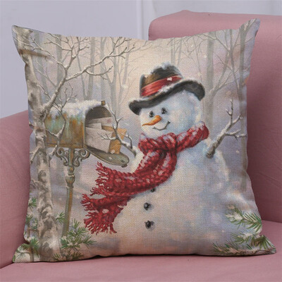

Tailored New Christmas Cotton Linen Pillow Case Sofa Cushion Cover Home Decor