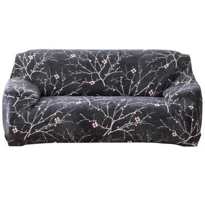 

Stretch Branch Thick Fleece Sofa Cover All-inclusive Slipcover 1234-Seat