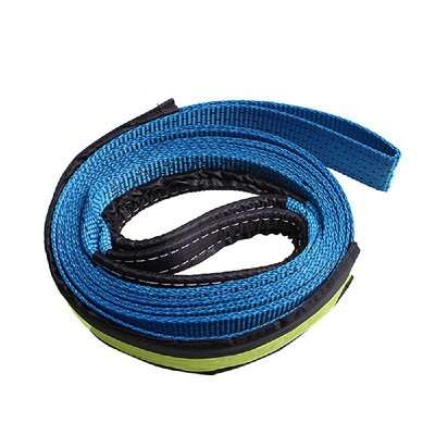 

5cm5m 2x16 17637lbs Synthetic Winch Rope Cable with U-shaped HookBlue