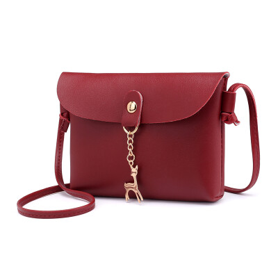 

2019 Luxury Leather Shoulder Bag For Women Fashion Deer Shape Chains Crossbody Bags Female Long Straps Handbags