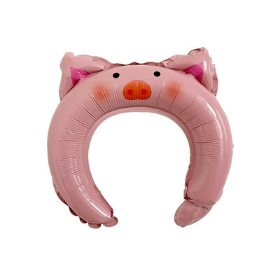 

FUNNYBUNNY 10PCS Small Gift Styling Headdress Aluminum Balloon Bear Bunny Ears Headband Delivery Animal Balloon Valentines Day