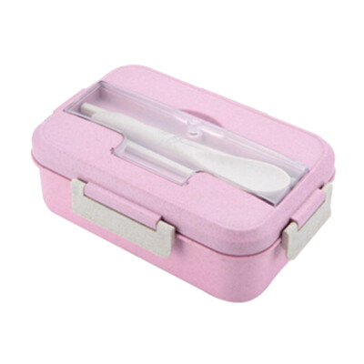 

Lunch Box Wheat Straw With Dinnerware Microwave Bento Lunch Box Food Container