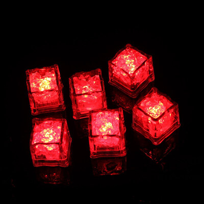 

FUNNYBUNNY Illuminated Ice Cubes Colorful Touch Sensor Night Light LED Flash Ice Cubes Water Glow Night Light Fast Flash