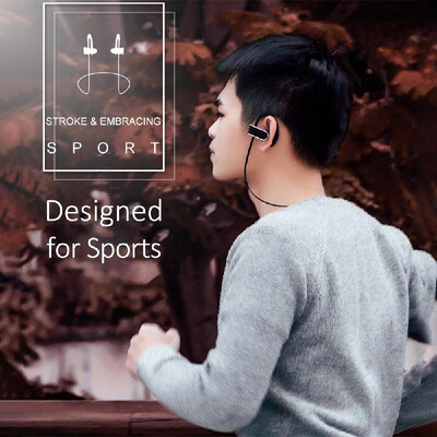 

hoco ES7 In-Ear Sports BT Earphone Wireless 41 Stereo Headphone Waterproof Sweatproof Sports Earbuds with Ear Hook