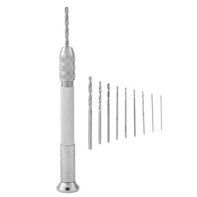 

Greensen Mini Precision Hand Twist Drill with 10Pcs Drills Bits Punching Tool