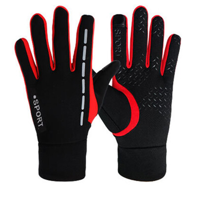 

1 Pair Gloves Outdoor Sports Warm Menwomen Winter Riding Full Finger Fabrics