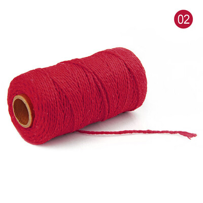 

Siaonvr 100m Long100Yard Pure Cotton Twisted Cord Rope Crafts Macrame Artisan String
