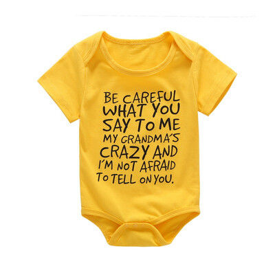 

Newborn Baby Romper For Boy Girl Infant Clothes Letter Print Cotton Romper Jumpsuit Outfit Summer