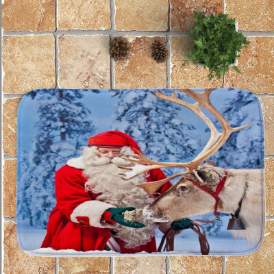 

Toponeto Merry Christmas Welcome Doormats Indoor Home Carpets Decor 40x60CM