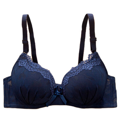 

Sexy Lingerie Lace Bra Underwear Women Wireless Seamless Bra Plus Size Black White Dark Blue Pink Push Up Padded Bras for Women