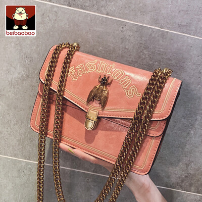 

On ins the new small bag girl 2019 new Korean version of the chain small square bag with one shoulder oblique bag tide