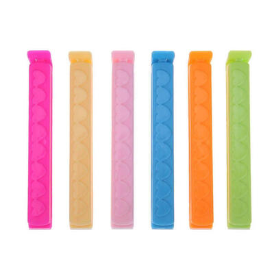 

6pcsset Portable Kitchen Storage Food Snack Seal Bag Clips Plastic Tool