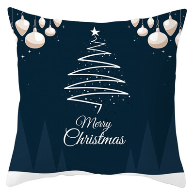 

Christmas Snow Series Pillowcase Printing Throw Pillowcase Christmas Snowman Home Decor Cushion Cover for Sofa Couch