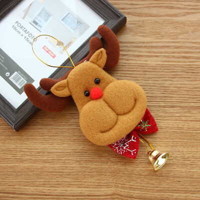 

Toponeto Christmas Tree Hanging Bear Santa Bells Decor Xmas Party Ornament Decor