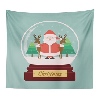 

Toponeto Merry Christmas Beach Cover Up Tunic Tapestry Tablecloth Home Decoration
