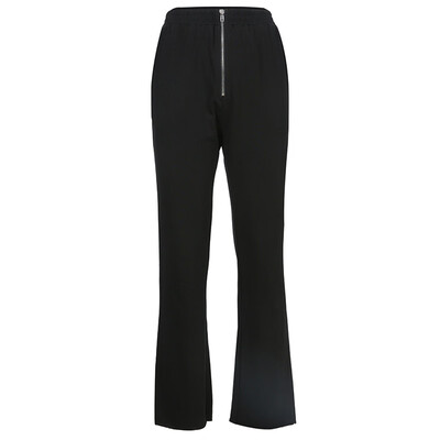 

Tailored Women Reflective Casual Pants Sweatpants Wild Belt Hip-Hop Active Trousers
