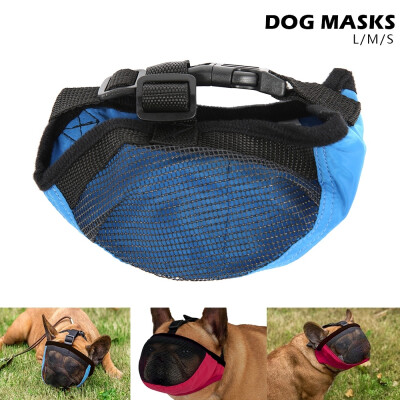 

Breathable Anti-bite Anti-squeak French Bulldog Muzzle Short-nosed Dog Mouth Cover