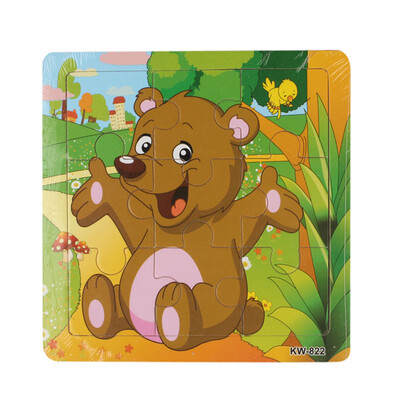 

Gotoamei Wooden Bear Jigsaw Toys For Kids Education And Learning Puzzles Toys