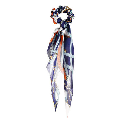 

Retro Print Ribbon Hair Rope Women Scrunchie Ponytail Elastic Rubber Band