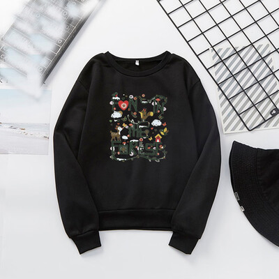 

Tailored Fashion Women Top O-Neck Letter Print Sweatshirt Long Sleeve Casual Blouse
