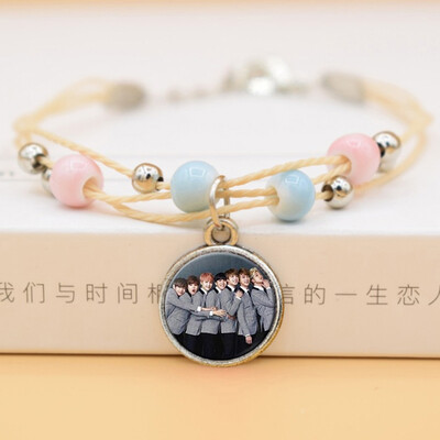 

Kpop BTS Bangtan Boys Bracelet DIY Handmade Ceramic Bracelet Photo Image Hot Gift for ARMY