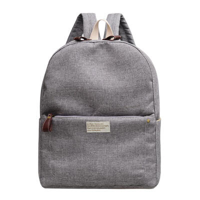 

Hit Color Unisex Travel Backpacks Canvas Student Shoulder Bags Knapsack