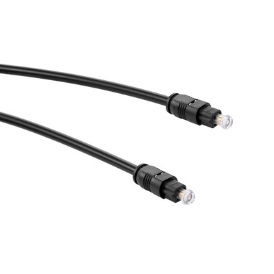

OD40 Digital Optical Audio Cable Gold-plated Toslink Cable Digital Optical Fiber Square Interface 3m984ft Black