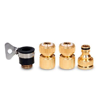 

Garden Hose Quick Connector Heavy-duty Copper Hose Fittings Male&Female Water Hoses Quick Connect Adapter Connectors