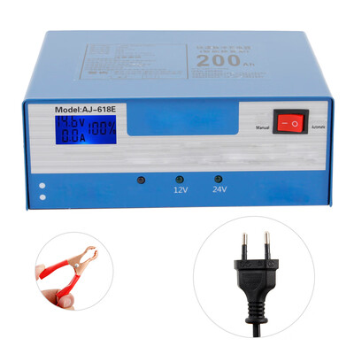 

Car Battery Charger Automatic Intelligent Pulse Repair 130V-250V 200AH 1224V With Adapter