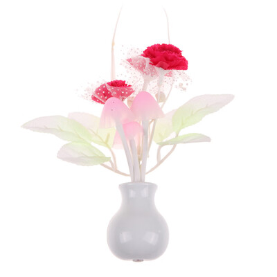 

Romantic Colorful Sensor LED Mushroom Night Light Wall Lamp Home Decor