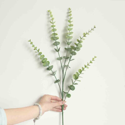 

Gobestart Artificial Fake Plastic Silk Eucalyptus Plant Flowers Home Garden Wedding Decor