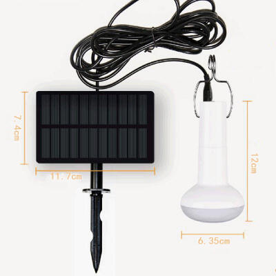 

Solar LED Camping Light USB Recharger Outdoor Tent Light 37v Fishing Hanging Lanterns Bulb Emergency Hiking Flashlight