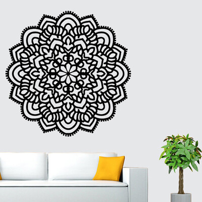 

〖Follure〗Mandala Flower Indian Bedroom Wall Decal Art Stickers Mural Home Vinyl Family BK