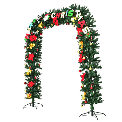 

75 x 67 Pre-Lit Artificial Arched Christmas Tree Archway