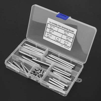 

Greensen 60Pcs M530-70mm Nickle Plated Docking Screw Rivet Book Butt Photo Album Blinding Bolts