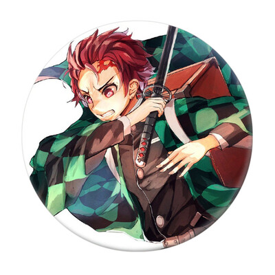 

zhongjiany Anime Demon Slayer Kimetsu no Yaiba Kamado Tanjirou Pin Button Brooch Badge