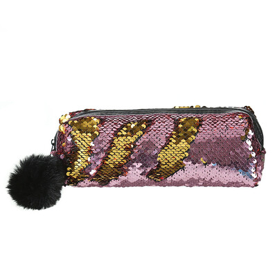 

Women Sequin Glitter Cosmetic Bag Pencil Box Coin Purse Makeup Zipper Case