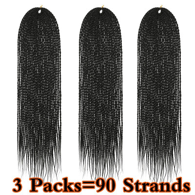 

3 Packs Befunny Senegalese Twist Crochet Hair Braids Small Havana Mambo Twist Crochet Braiding Hair Hairstyles For Women