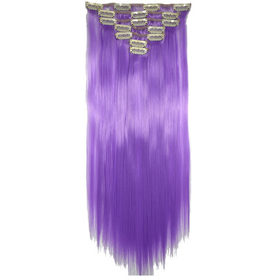 

〖Follure〗Full Head Women Clip Synthetic High Temperature Wire Straight Hair Piece