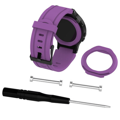 

〖Follure〗Silicone Replacement Wrist Watch Band Case Cover For Garmin Forerunner 225 BK