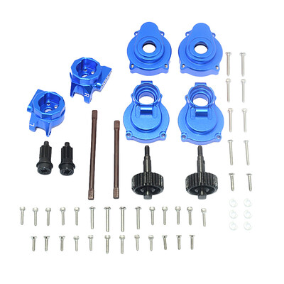 

Siaonvr Aluminum Rear Gear Box MountsRear Knuckle Cups with Shaft& gear For TRX4 RC Car
