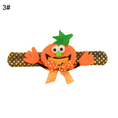 

1Pc Halloween Pumpkin Sequins Children LED Wristband Bracelet Party Supplies
