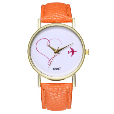 

Women Watches Exquistite Simple Luxury Fashion Cute Airplane Pattern Female Watch Reloj De Mujer Kol Saati