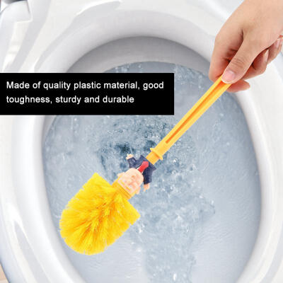 

Greensen Plastic Toilet Brush Creative Funny Plastic Bathroom Cleaning Tool with Long Handle